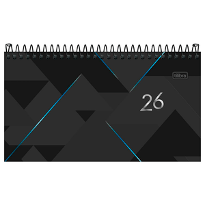 Agenda Espiral Spot Bolso M2 Preta 2026 - Tilibra
